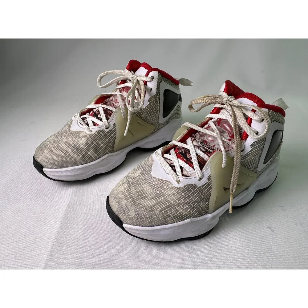 Nike LeBron 19 Sketch PS White Red Black Basketball Shoes‎ DD0421-101 Kids 1.5Y